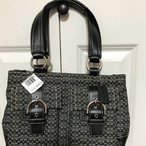 Coach signature canvas handbag